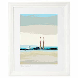 Poolbeg, Graphic Art, Dublin Seascapes, Extra Large Framed Prints
