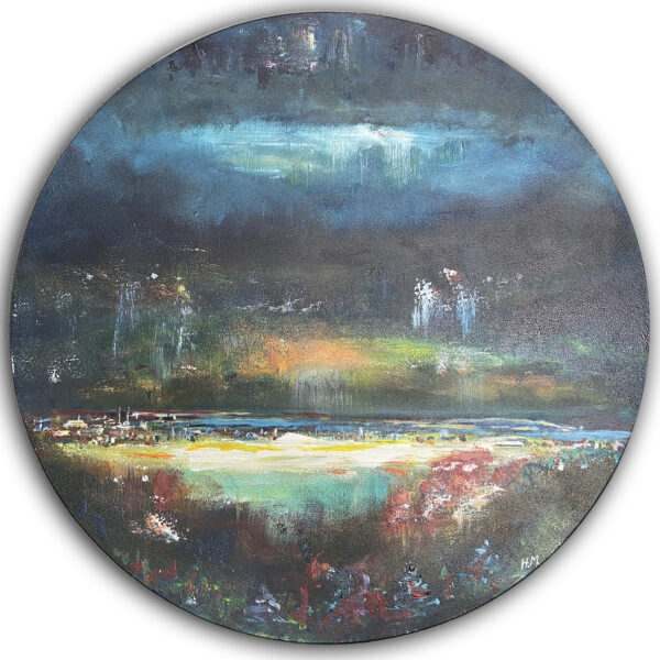 City Lights on Dublin Bay LAZY SUSAN